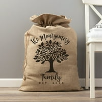 Obiteljsko stablo personalizirana vreća za pranje rublja