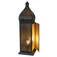 Podna svjetiljka od 30,5 Crno-zlatni fenjer u marokanskom stilu