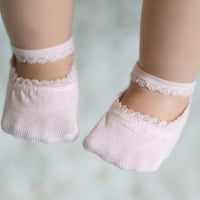 Ljetne slatke čipkaste čarape za čamce s neklizajućim remenom za gležanj od mekog pamuka Za Djevojčice