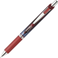 Tekuća gel olovka s uvlačivim vrhom, srednja linija, crvena tinta