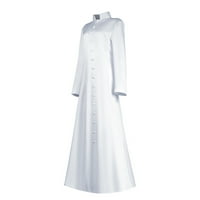 Ženske jakne i kaputi Rasprodaja ženski jednobojni ogrtač s dugim rukavima, svećenički kostim za kosplej