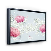 DesignArt 'Blossom Apple i Chrysantemums' tradicionalno uokvireno platno zidne umjetničke tiska