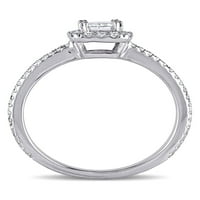 Carat T.W. Dijamantni 14KT zaručnički prsten od bijelog zlata
