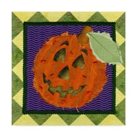 Zaštitni znak likovna umjetnost 'Jack O Lantern Rustic 1' Canvas Art by Claudia InRrante