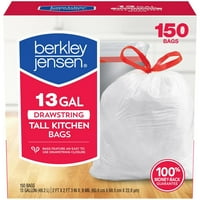 Berkley Jensen 13-Gal. Kuhinjske torbe za izvlačenje 0,9mil, CT