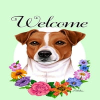 Jack Russell - Najbolje od pasmine dobrodošlice cvijeća Garden zastave