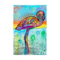 Zaštitni znak likovne umjetnosti 'Pink Flamingo Abstract Color' Canvas Art Dean Russo