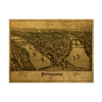 Red Atlas dizajnira 'Pittsburgh 1902' platno umjetnost