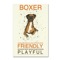 Zaštitni znak likovne umjetnosti 'Boxer Print' platno umjetnost Michelle Campbell