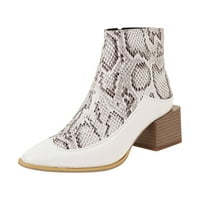 Čizme srednjeg teleta, zimske božićne čizme visoke gležnjeve Chelsea Boots Parovi ženske cipele casual jesenske
