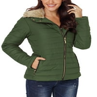 Ženski kaput s dugim rukavima, jednobojna jakna s džepovima, kaput s reverom, vojno zelena boja, zelena boja,
