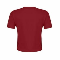 Rasprodaja bluza za žene Bluza s izrezom u obliku slova U S cvjetnim printom Crna Majica u obliku slova U u obliku