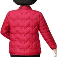 Donji jakni u punoj boji Ženski topli kaput lagana jednobojna izolirana jakna gornja odjeća dugih rukava džepni