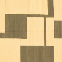 Moderni tepisi u jednobojnoj smeđoj boji, kvadratni 6 stopa