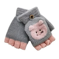 Dječje rukavice bez prstiju 6 mjeseci + topli dječji top zimske flip rukavice za malu djecu pletene rukavice setovi