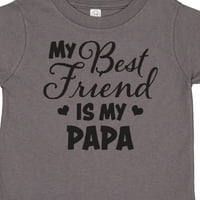 Smiješna majica moj najbolji prijatelj je moj tata sa srcima kao poklon za dječaka ili djevojčicu