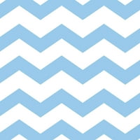 Pastelno plave chevron salvete, 16pk