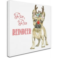 Zaštitni znak likovna umjetnost Glamour Pups Božić v Canvas Art by Beth Grove