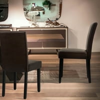 Neuspipe set blagovaonice Moderna kuhinjska bočna stolica s drvenim nogama smeđa