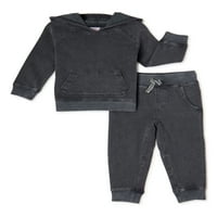 Wonder Nation Baby and Toddler Boy Hoodie Twie majica i set odjeće za jogger hlače, 2-komad, veličine 12m-5T