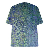 Ženska moda Penkiiy, casual majica s V-izrez i po cijeloj površini u obliku slikovitih boja, majice, majice za