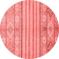 Tvrtka alt strojno pere okrugle apstraktne crvene moderne unutarnje prostirke, okrugle 8 inča