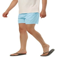 Lars Amadeus muške kratke kratke hlače Ljetne kratke hlače Elastični struk Sjajne plivačke kratke hlače