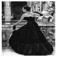 Slika Genevieve Neilor crna večernja haljina, Rim, 1952 iz globalne galerije bez okvira, Giclee na papiru