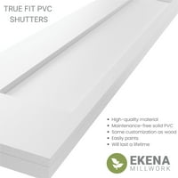 Ekena Millwork 12 W 58 H True Fit Pvc San Antonio misijski stil Fiksni montirani roleri, noć bez zvijezda plava