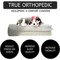Ortopedski krevet za pse za pse, veliki, kositar