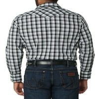 WRANGLER® muški dugi rukav Western Plaid majica