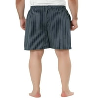 Jedinstvene ponude muške odjeće za spavanje kratke hlače elastični struk Stripe Padžama dna